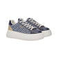 Sneakers Basse Donna Liu Jo In Denim Monogram Con Platform Elodie 01 BF6059TX561