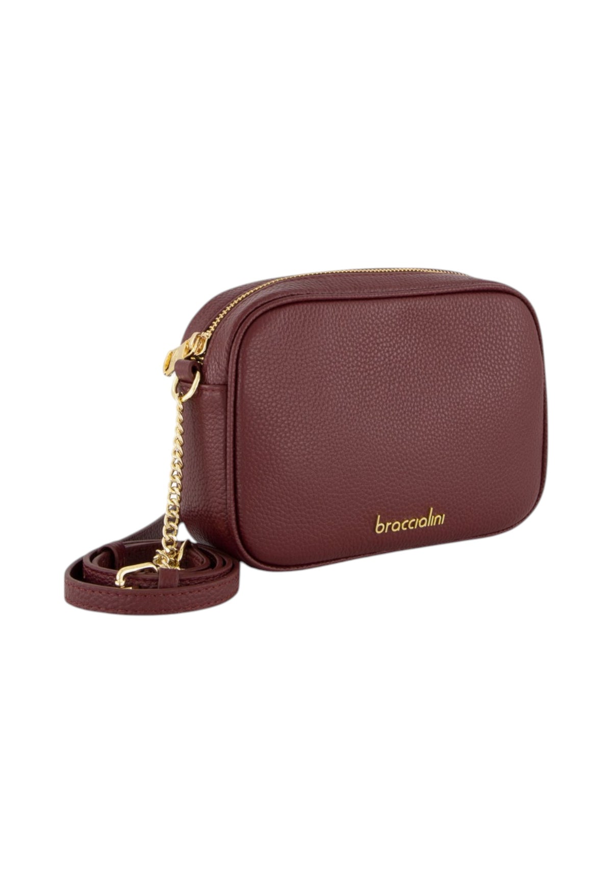 Borsa A Tracolla Donna Braccialini Camera Bag, Tracolla non removibile e regolabile, Chiusura con zip, Una tasca interna portacellulare, Design compatto e linee essenziali, Dimensioni: 37 x 15 x 27 Cm Dolly B19380PP
