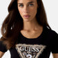 T-Shirt Manica Corta Donna Guess  Leo Triangle W6RI32J1314