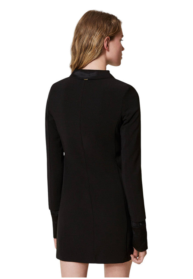 Vestito Corto Donna Twinset Con Dettagli In Raso  242TF2053