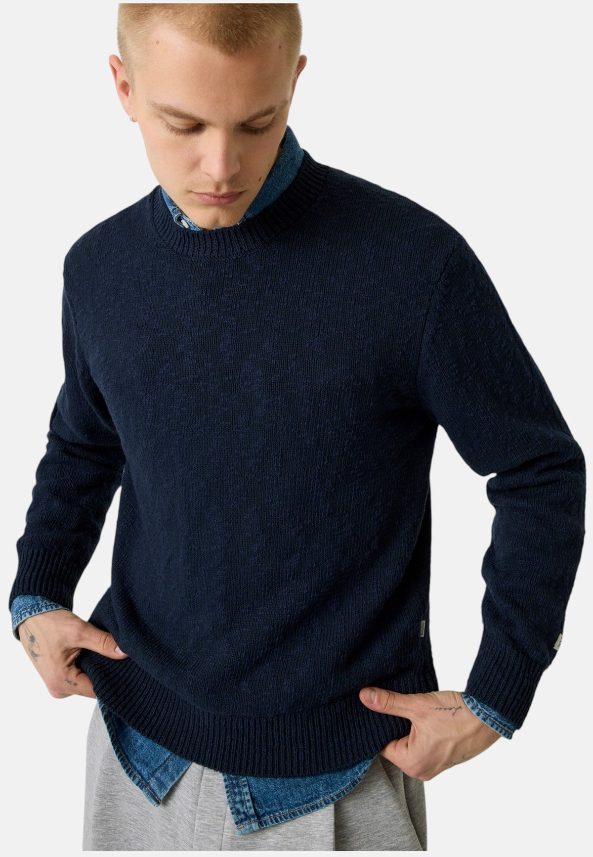 Maglione A Girocollo Uomo Guess Filato mélange Gj M6YR06Z0870