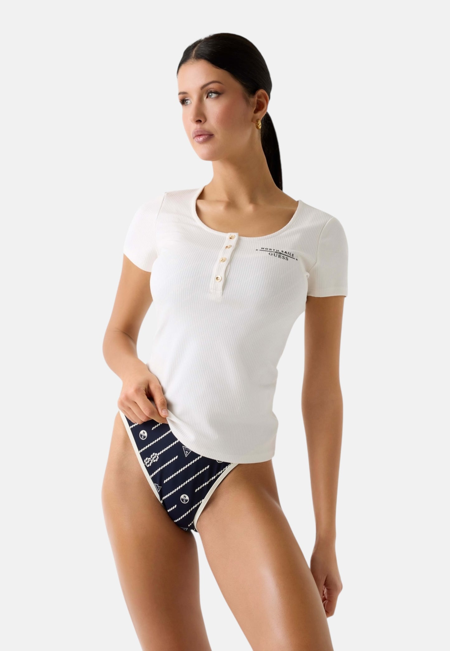 Polo Manica Corta Donna Guess  Guessxns Serafino W6GP01K2658