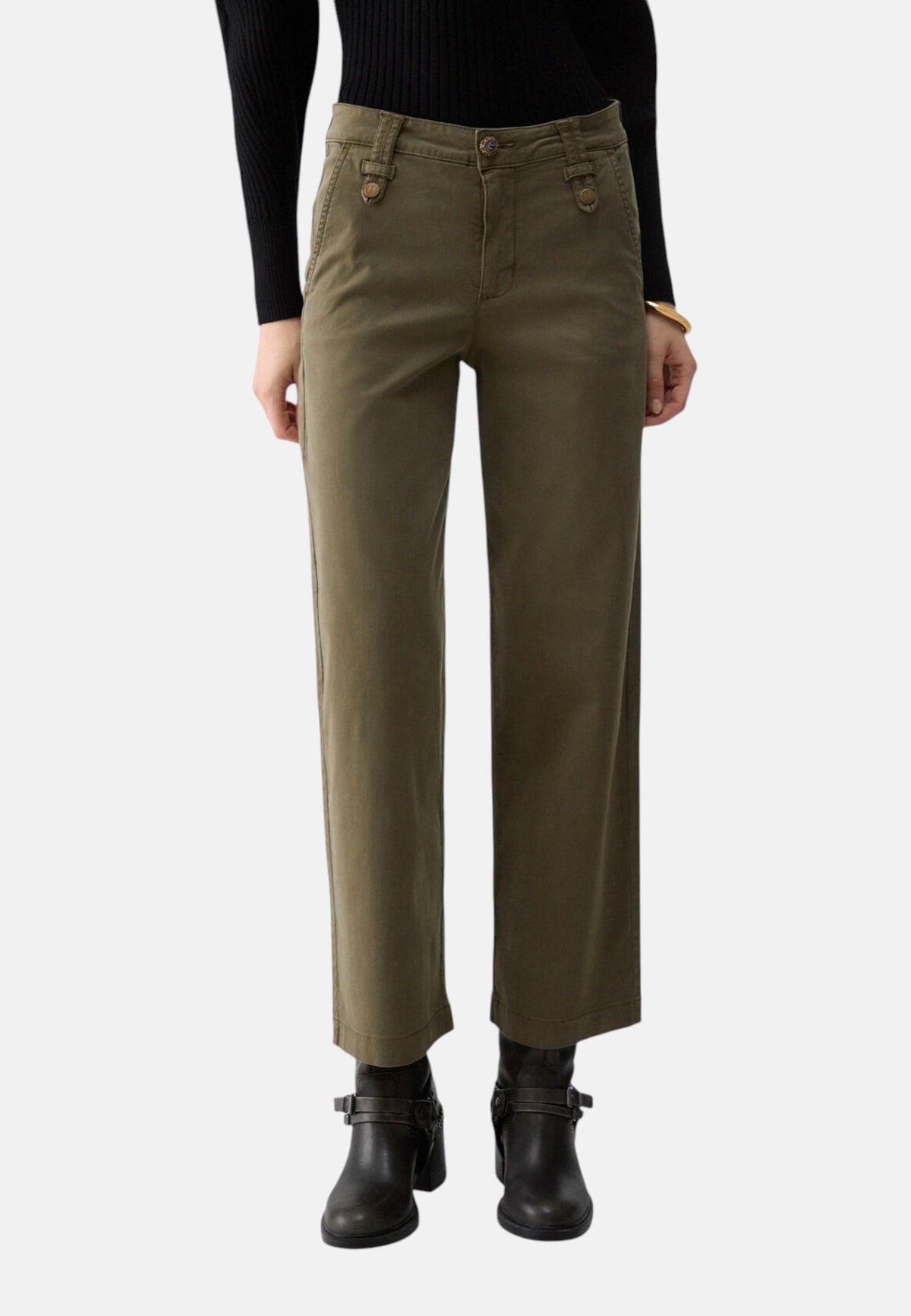 Pantaloni  Donna Liu Jo A Vita Media Flare Cropped WF6125T709A