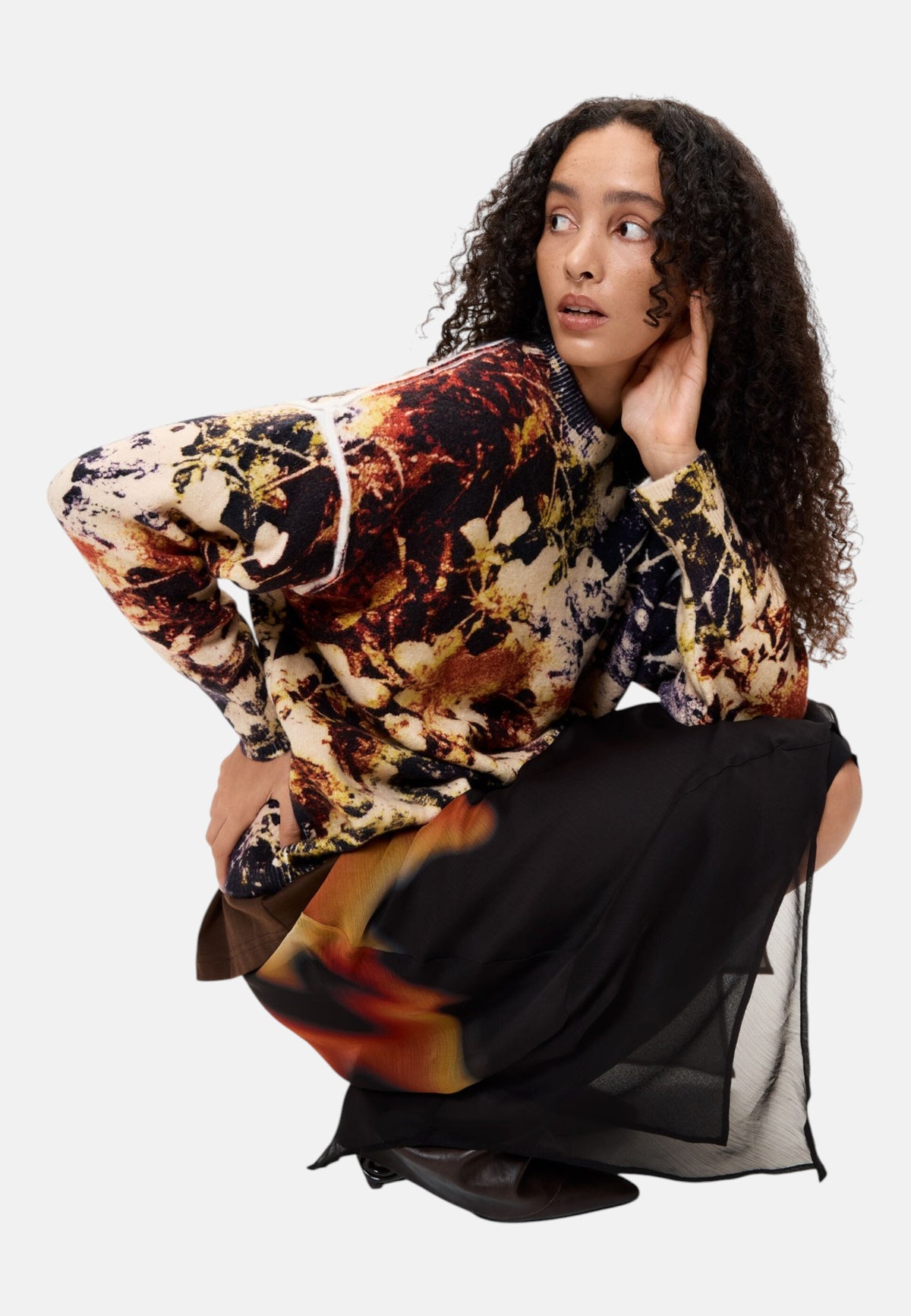Maglione  Donna Desigual  Jers Camuflage 26WWJF42
