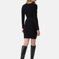 Vestito Midi Donna Guess Manica lunga, Lavorazione a trecce, Aderente Yuki W6BK62Z1567