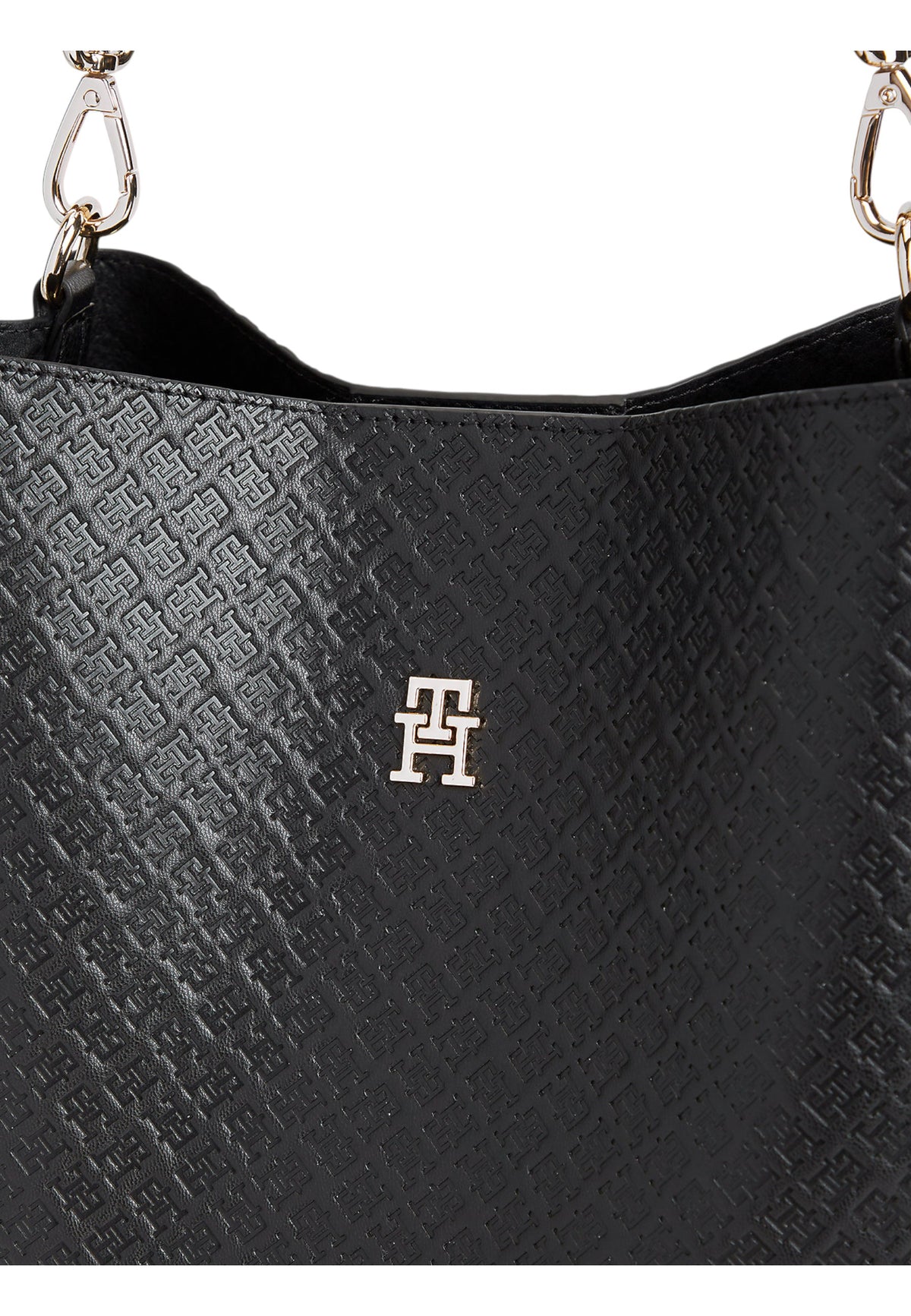 Borsa A Spalla Donna Tommy Hilfiger Shoulder Bag Mono Th Icon AW0AW19000