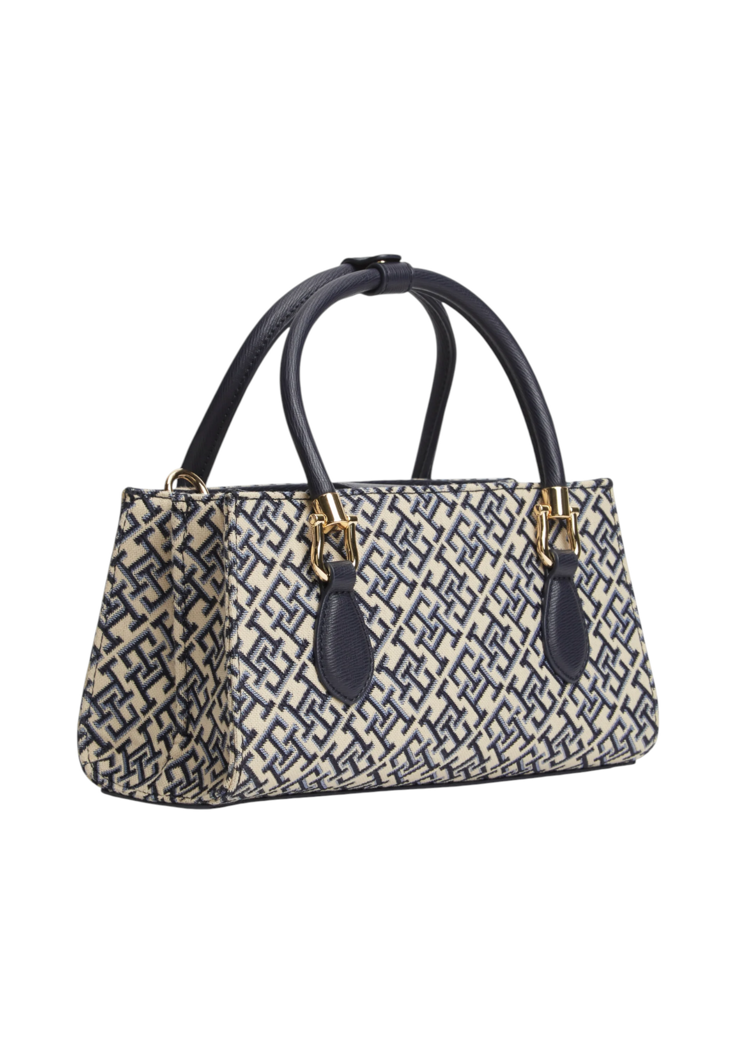 Borsa A Mano Donna Tommy Hilfiger Mini Satchel Jacquard Th Grace AW0AW18753