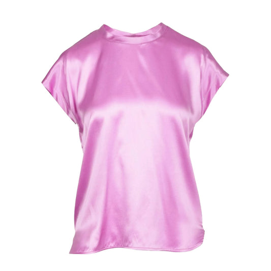 Blusa Manica Corta Donna Pinko  Farida Satin Stretch 100100ZR64