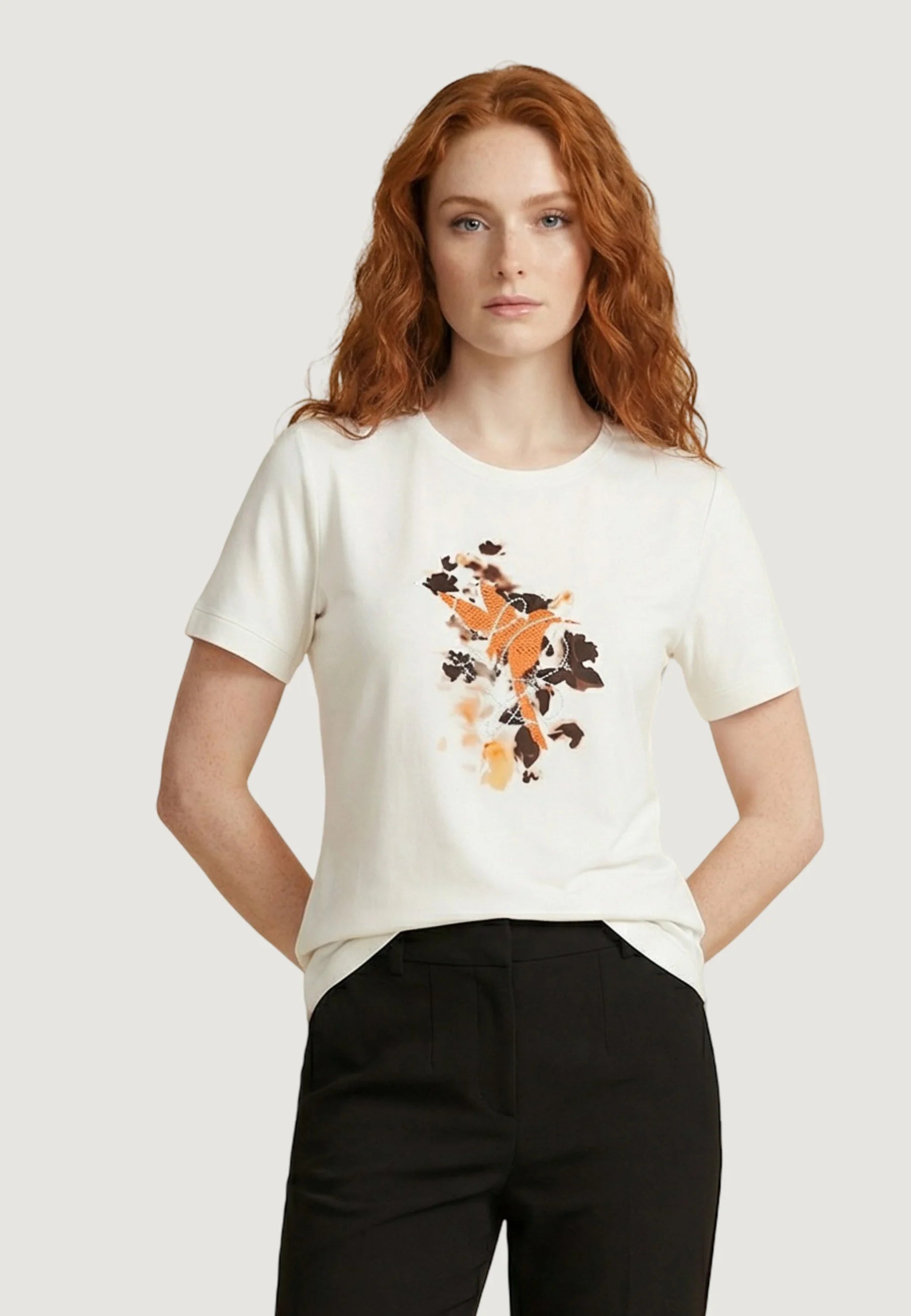 T-Shirt Manica Corta Donna Liu Jo LJ Bird Eco Line TA6163JS003
