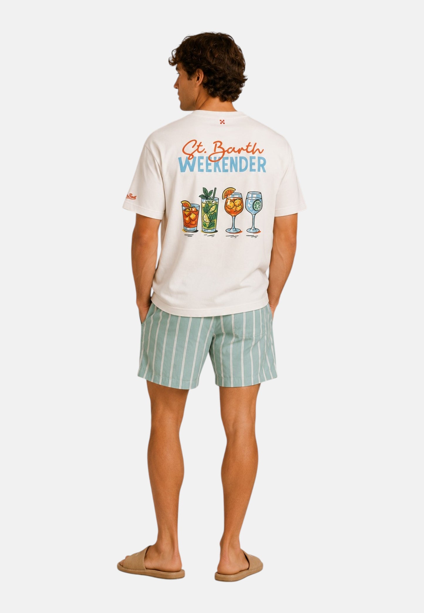 T-Shirt Manica Corta Uomo Mc2 Saint Barth Oversize Sb Weekender Delmar DLR0001