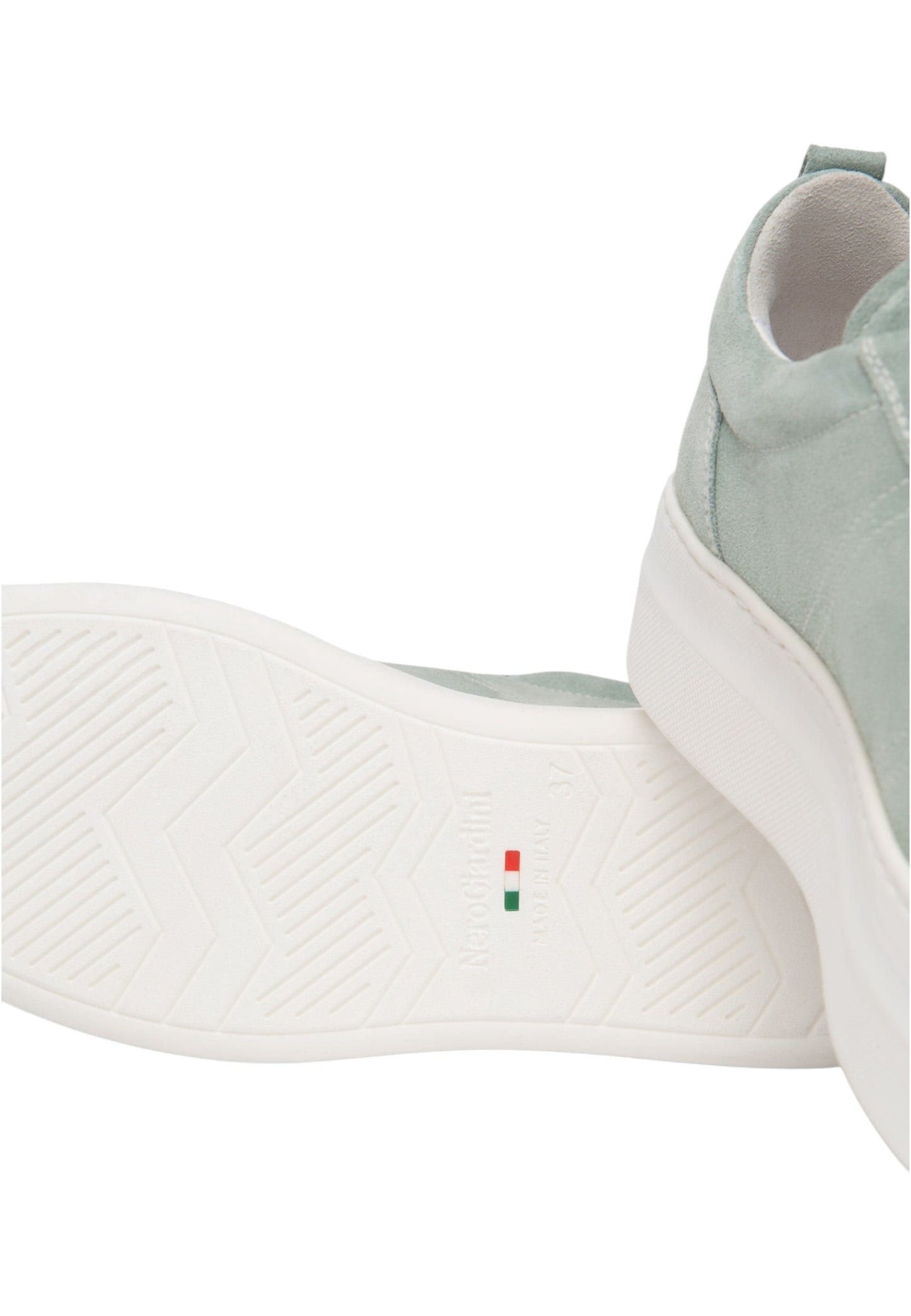 Sneakers Basse Donna Nero Giardini In Pelle Scamosciata Con Dettagli Gioiello Sui Lacci  E615310D