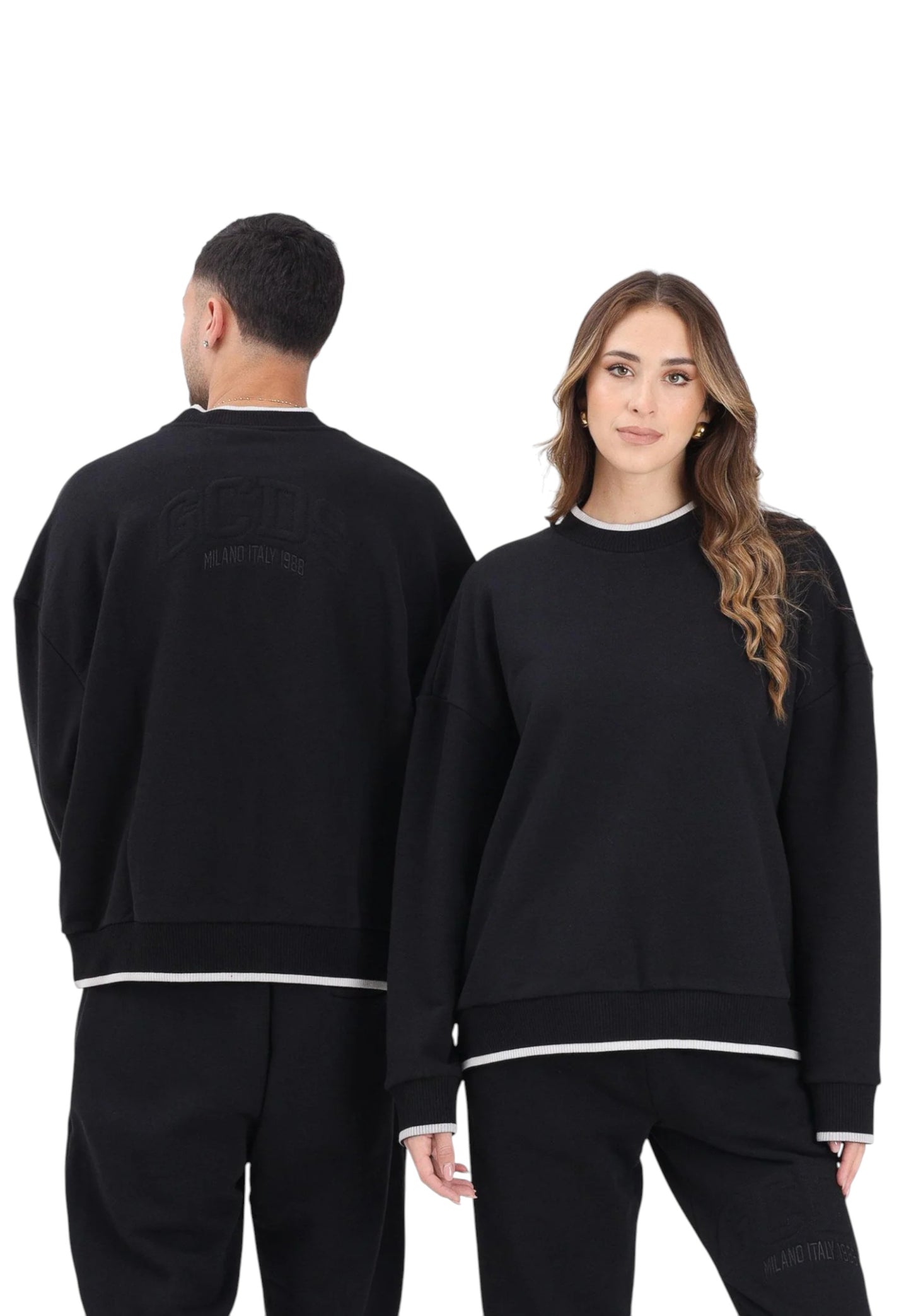 Felpa A Girocollo Uomo Gcds Logo Lounge  B2EM1503JD1