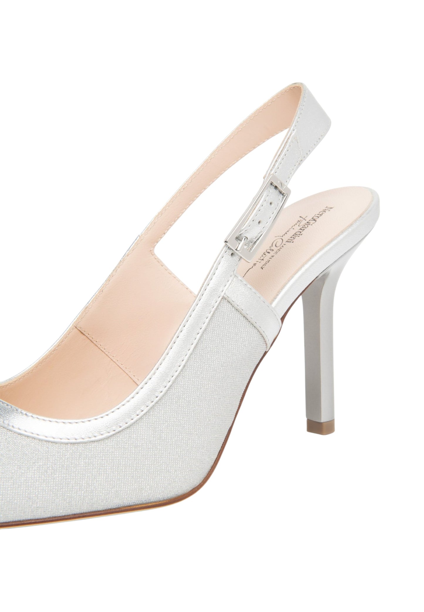 Sling Back  Donna Nero Giardini In Tessuto Lurex  E615430DE