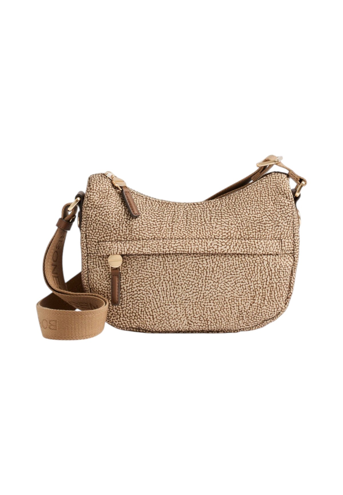 Borsa A Tracolla Donna Borbonese Formato XS, Tessuto riciclato, Stampa OP B-Club 91010338X95