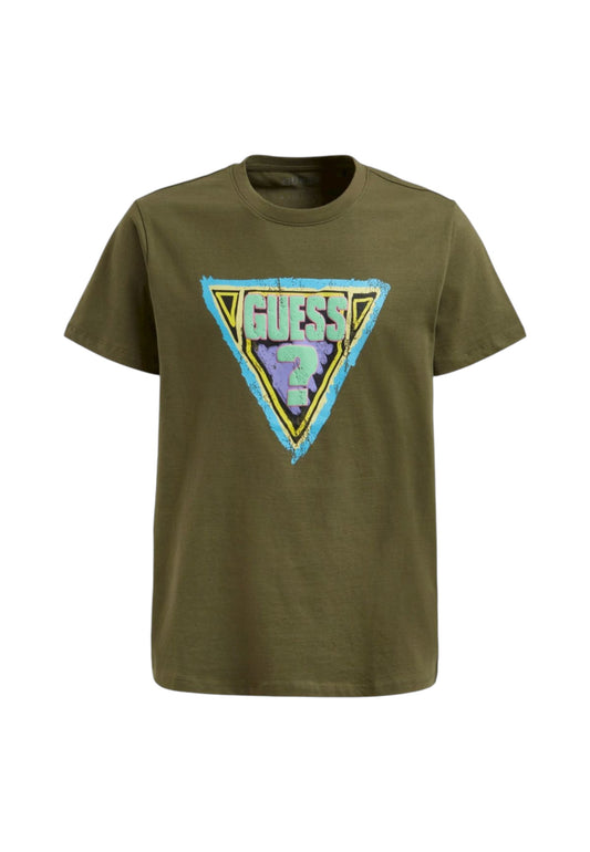 T-Shirt Manica Corta Uomo Guess  Brushed Triangle M1GI89K8FQ1
