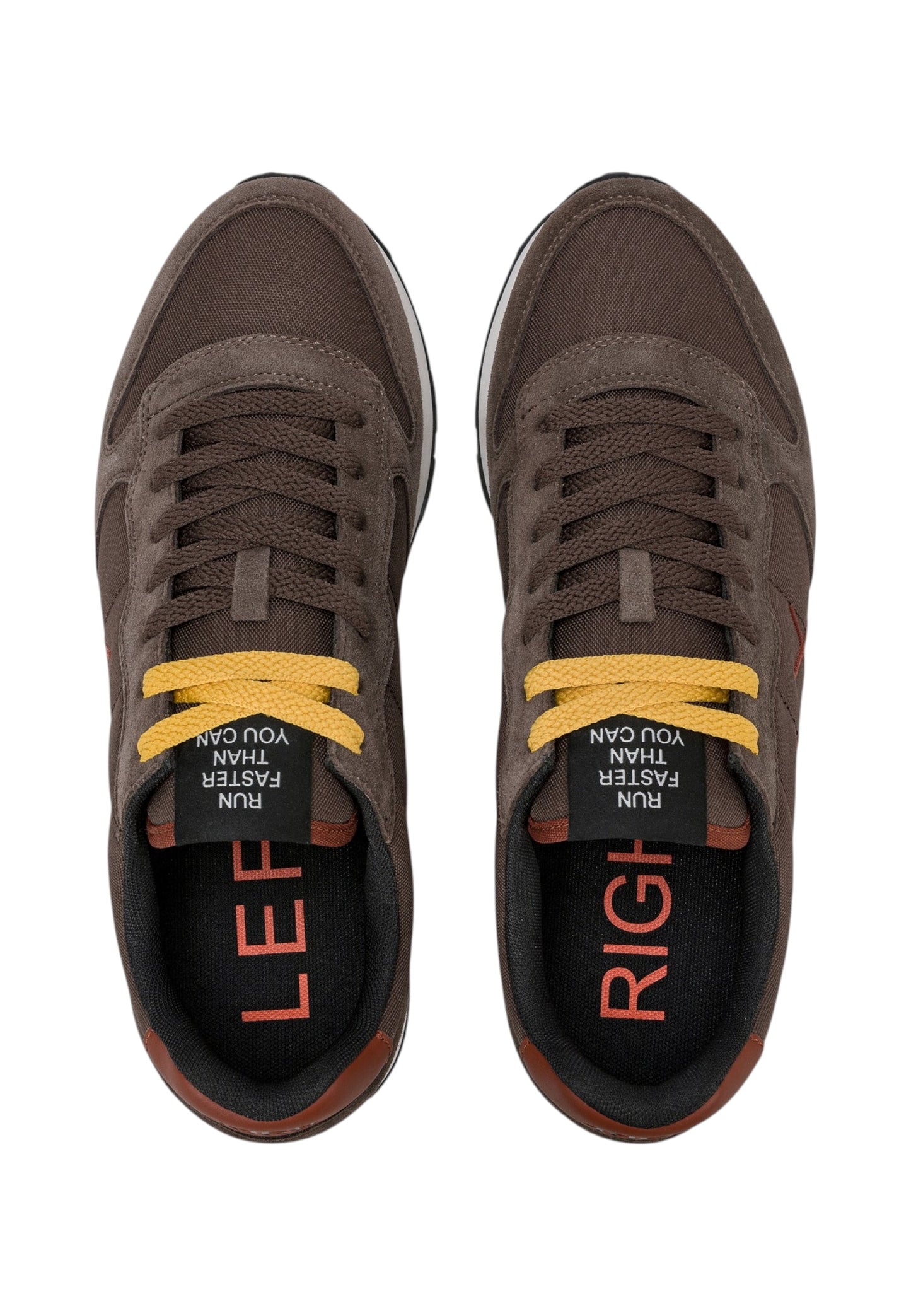 Sneakers Basse Uomo Sun68 Stile Running, Logo Ricamato, Nylon E Suede Tom Solid Z46101