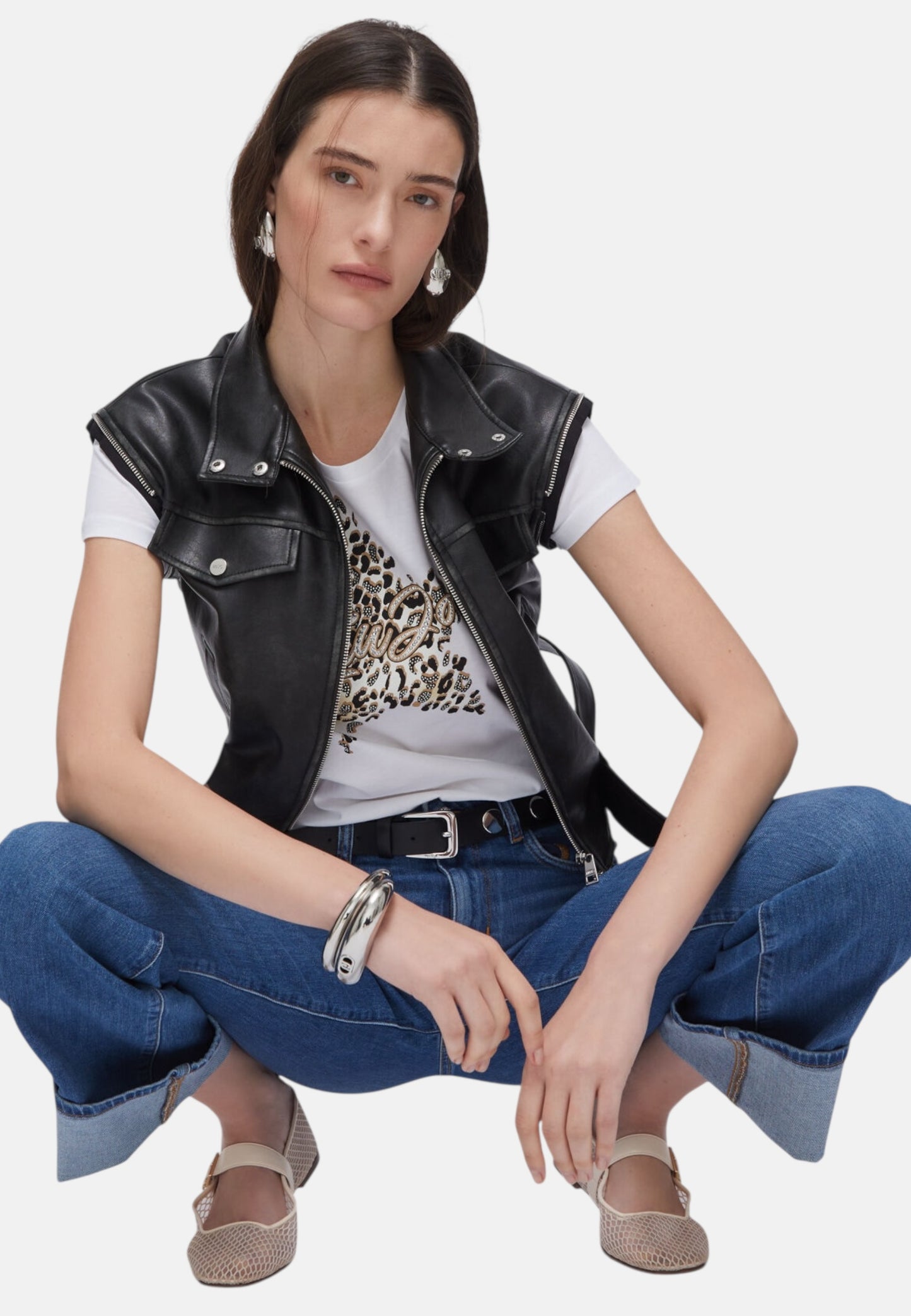 T-Shirt Manica Corta Donna Liu Jo Liujo Star Anima Eco Line WA6493JS923