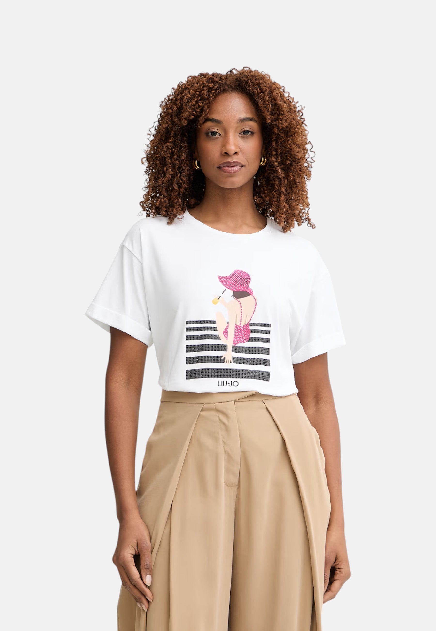T-Shirt Manica Corta Donna Liu Jo Woman Eco Line VA6170JS003