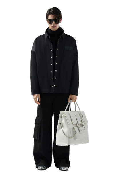 Camicia Manica lunga Uomo Gcds In Denim Overshirt  B2CM2409DA7