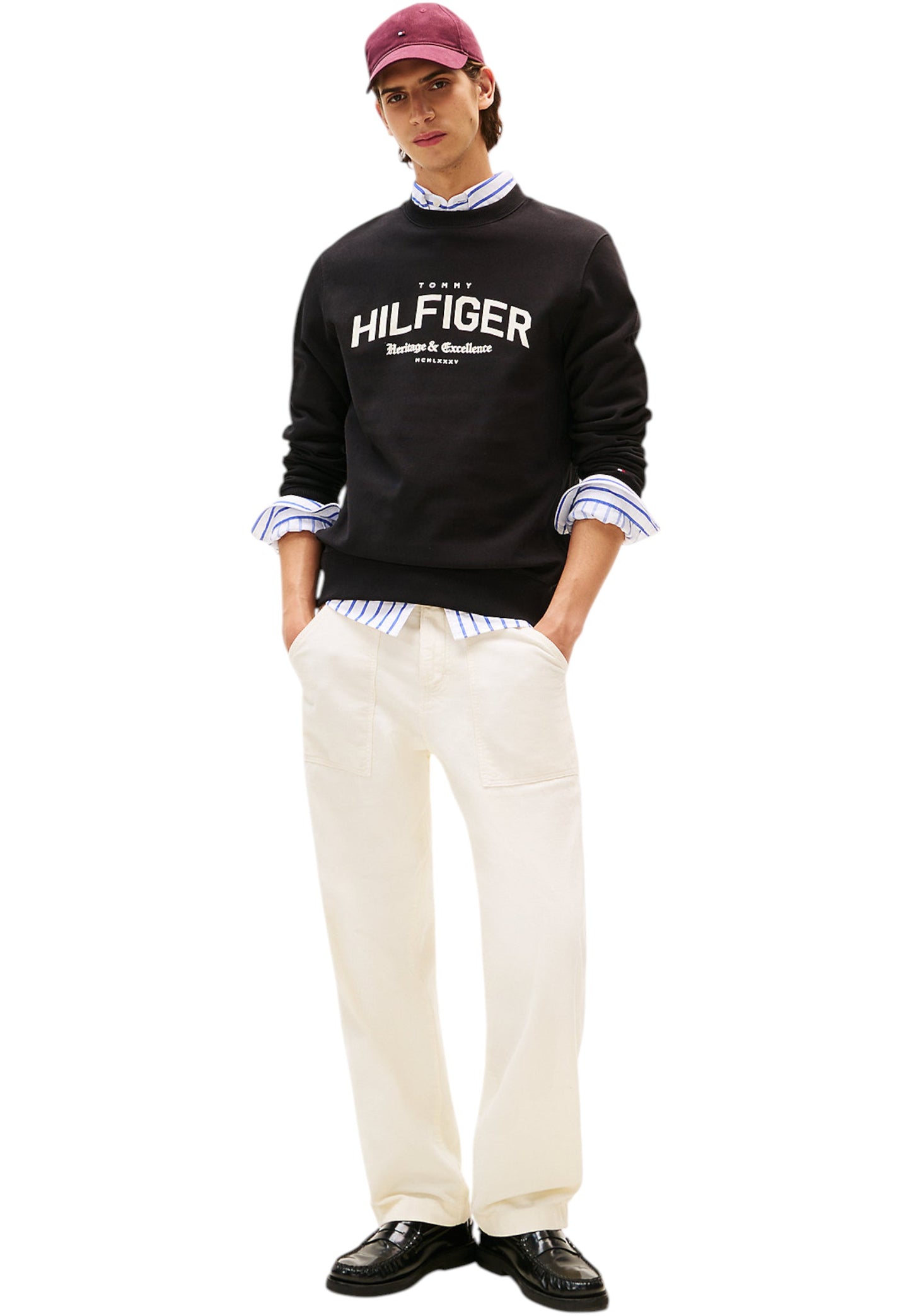 Felpa A Girocollo Uomo Tommy Hilfiger  Hilfiger Arch MW0MW40067