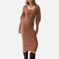 Vestito Midi Donna Liu Jo In Maglia A Coste  WF6430MA54S