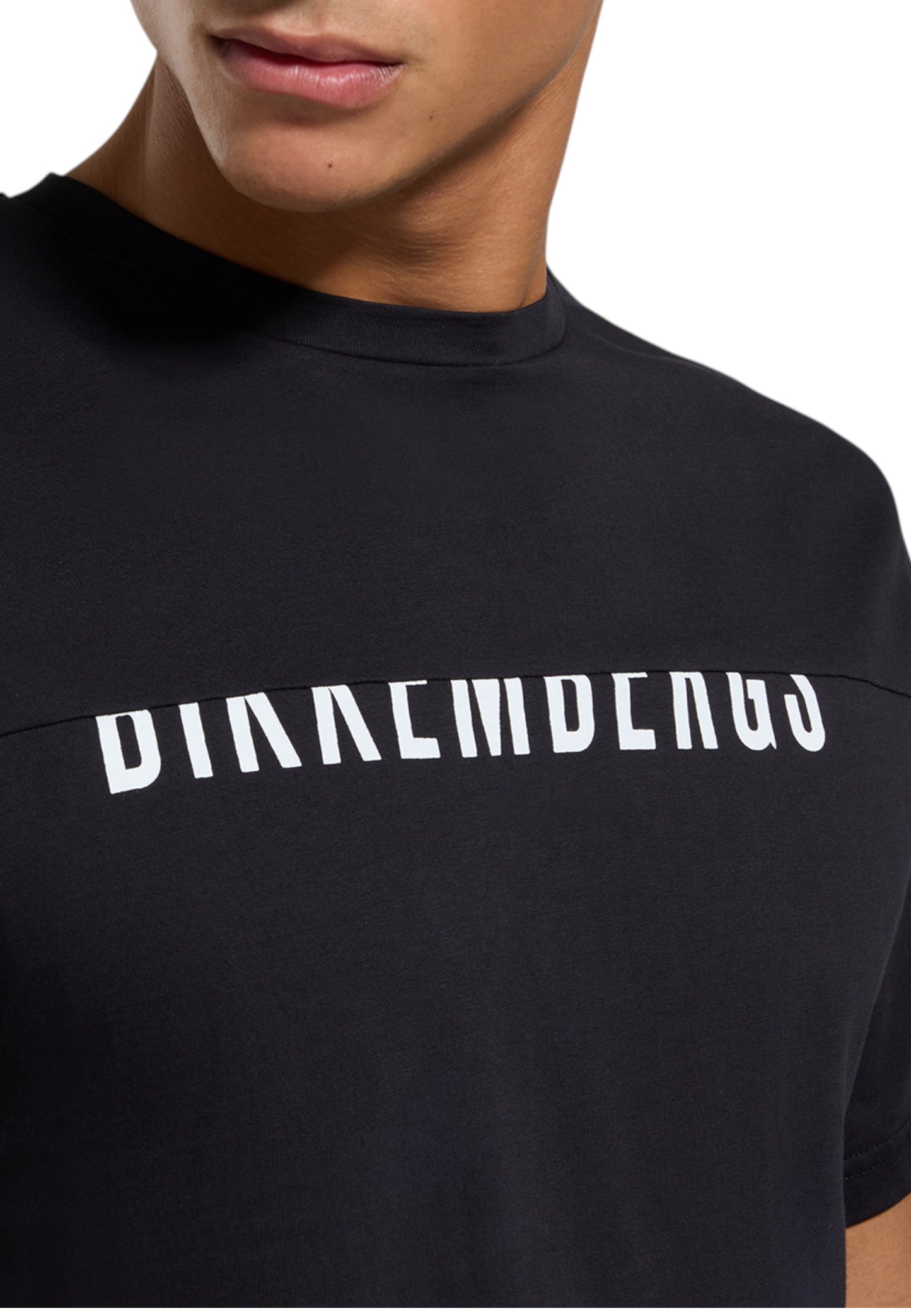 T-Shirt Manica Corta Uomo Bikkembergs Logo Spezzato