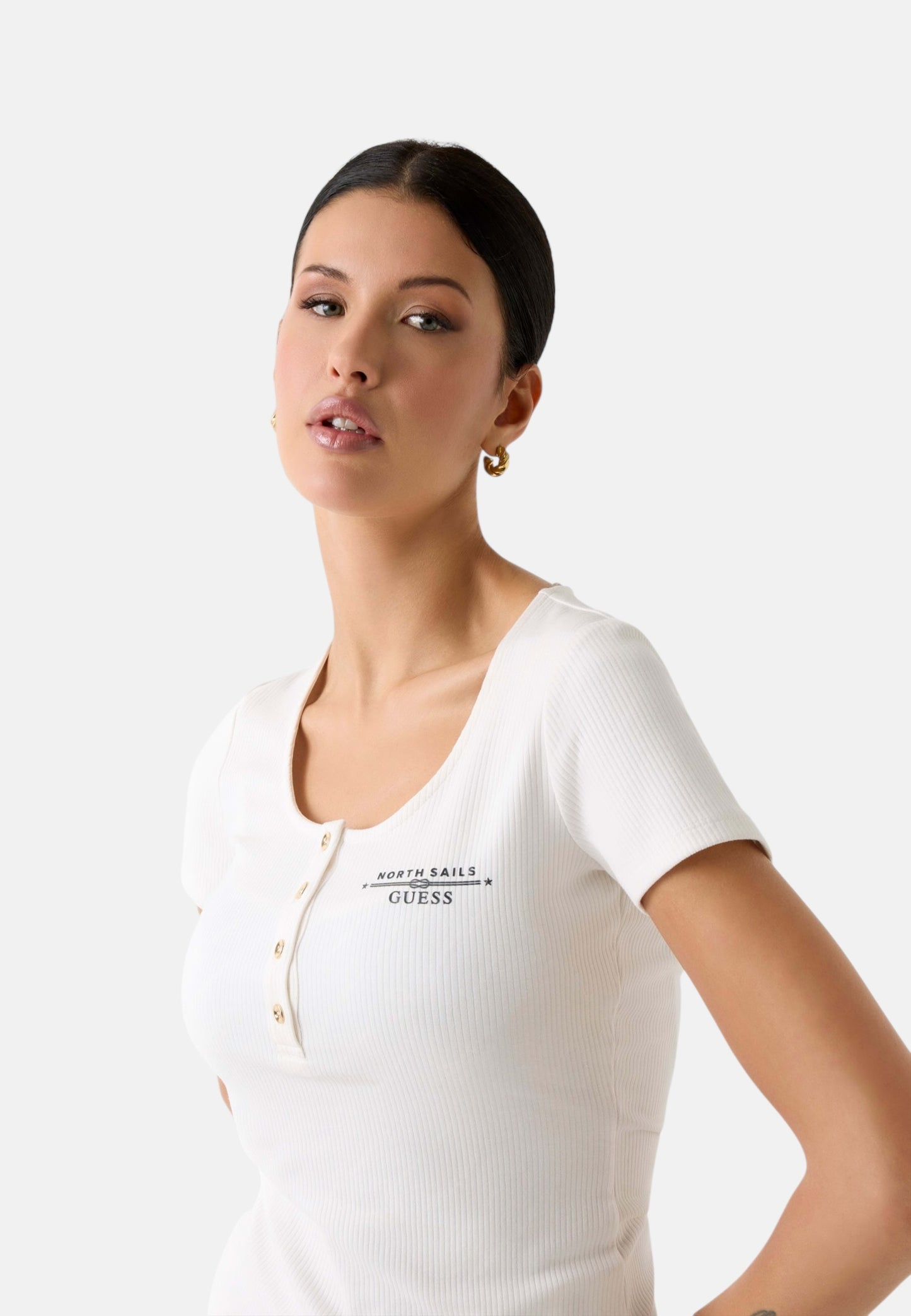 Polo Manica Corta Donna Guess  Guessxns Serafino W6GP01K2658
