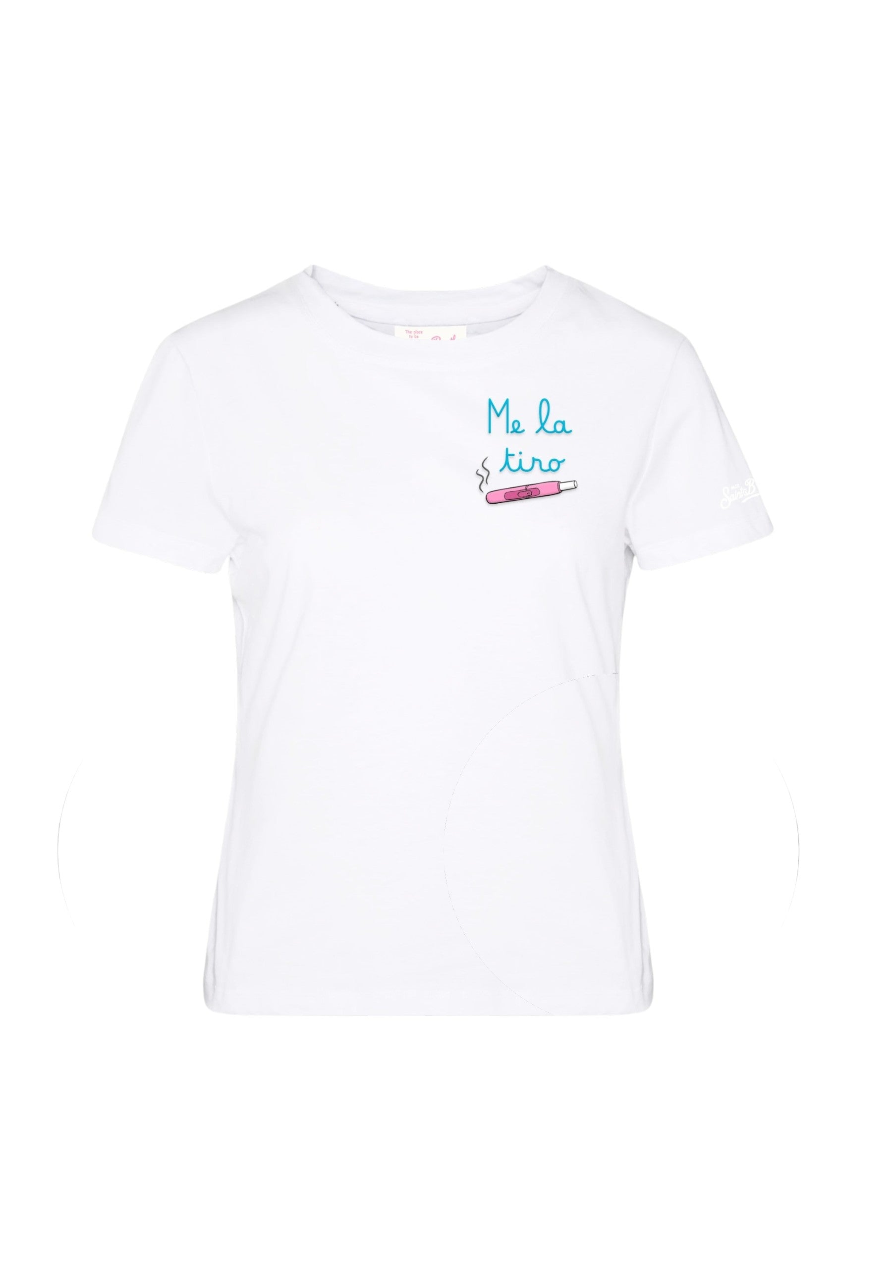 T-Shirt Manica Corta Donna Mc2 Saint Barth Me La Tiro Emb Emilie EMI0001