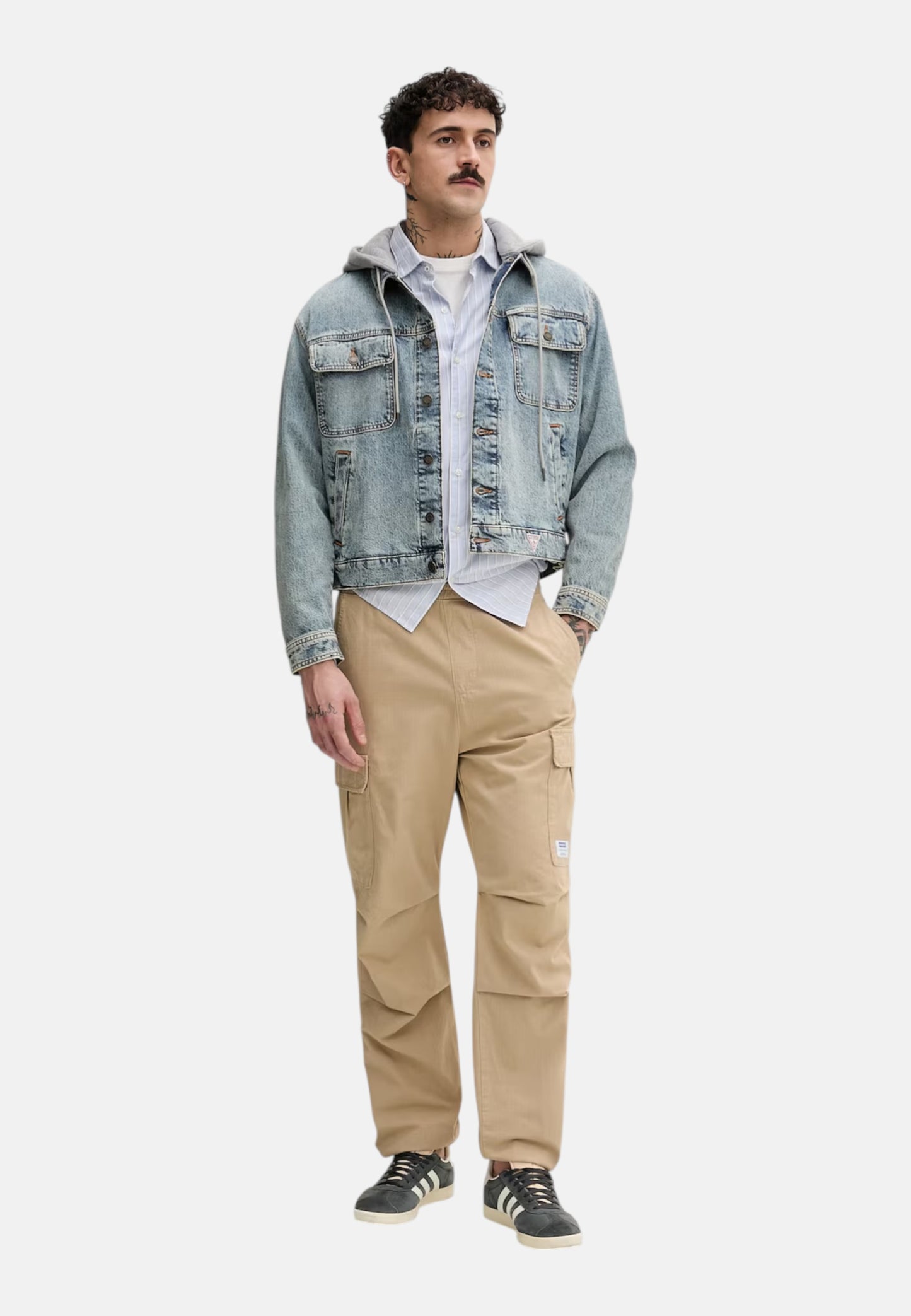 Giacca Jeans Uomo Guess  Gj Cropped Trucker M6RN67D5M5O