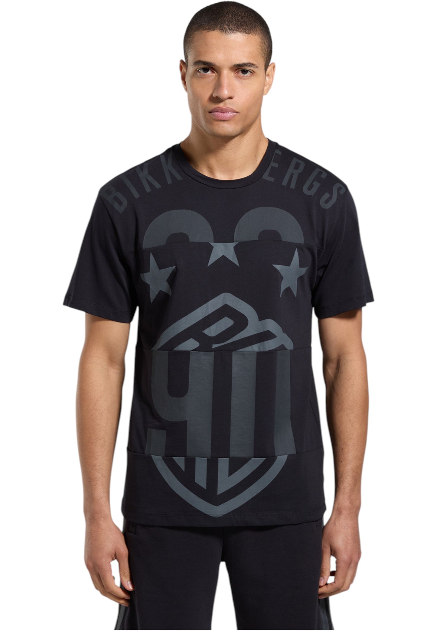 T-Shirt Manica Corta Uomo Bikkembergs Con Intarsi