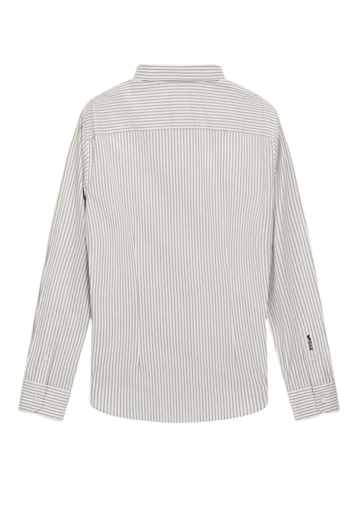 Camicia Manica lunga Uomo Gas Slim Fit In Popeline A Righe N. Kin/S 151440071274