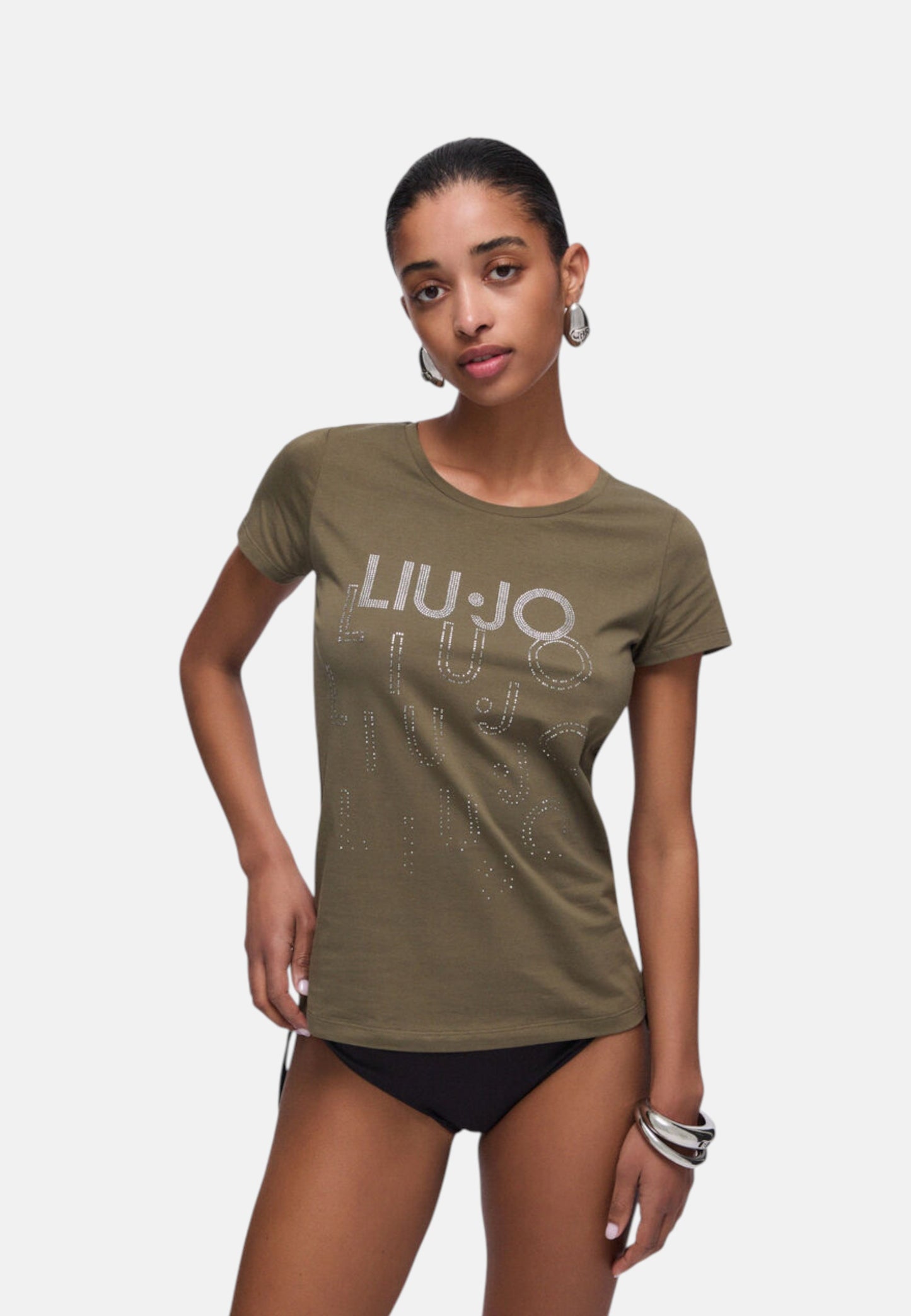 T-Shirt Manica Corta Donna Liu Jo Degrade Eco Line VA6171JS003