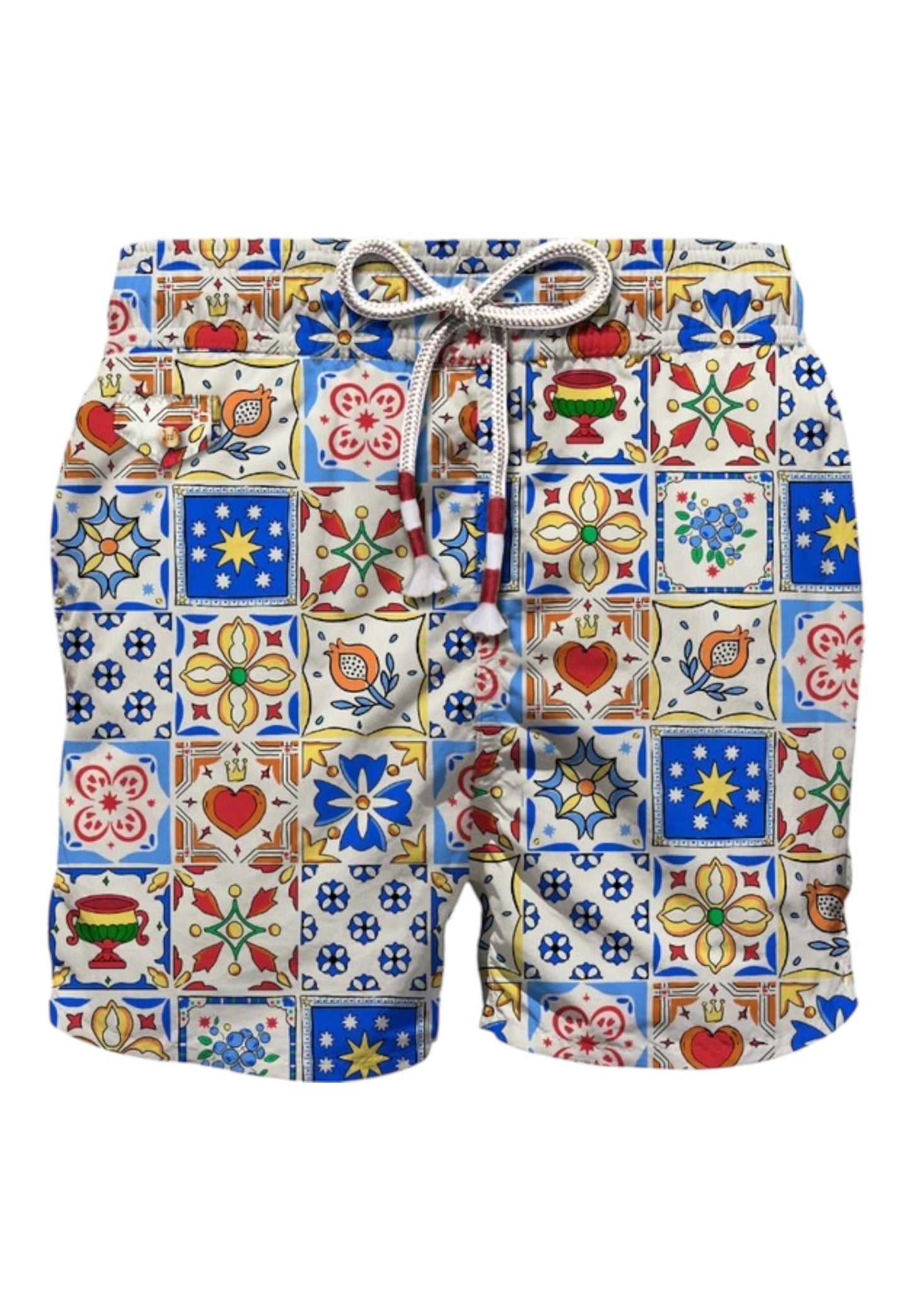 Costume da bagno Short Uomo Mc2 Saint Barth Maj Stamp Lighting 70'S Print LIG0013