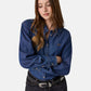 Camicia Manica lunga Donna Guess Logo, Linea boxy, Logo piccolo Gj W6YH02D1190