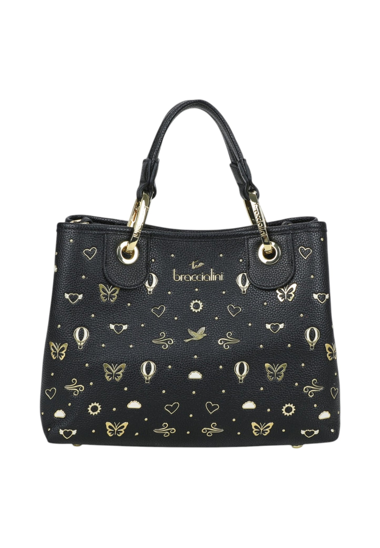Borsa A Mano Donna Braccialini Medium Con Doppio Manico Con Tracolla Beth Strass B18881YY