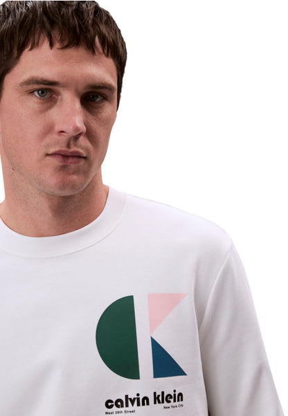 Felpa A Girocollo Uomo Calvin klein Jeans  Terry Ck Ba LV04RC285G