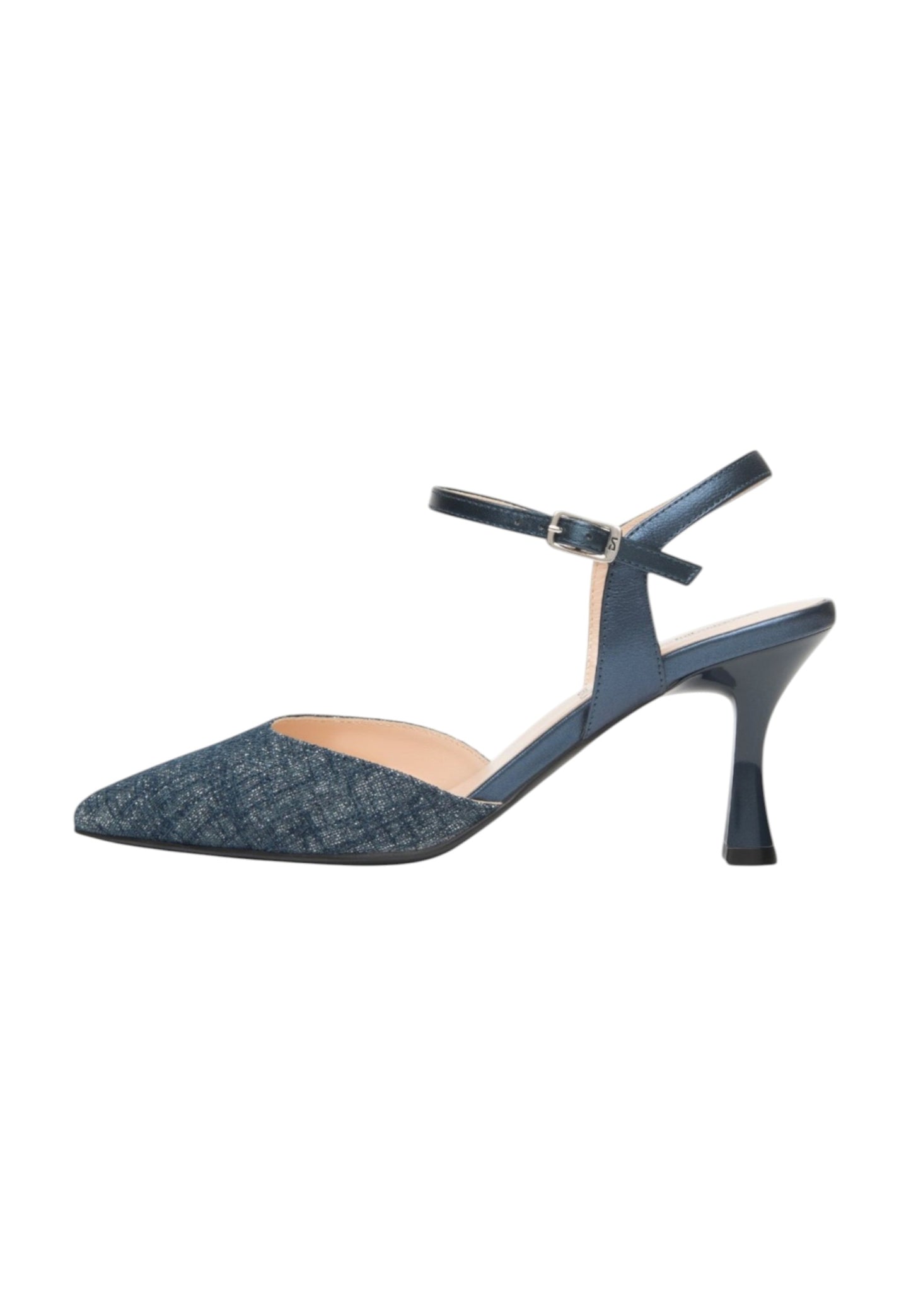 Sling Back  Donna Nero Giardini In Tessuto Lurex  E615440DE