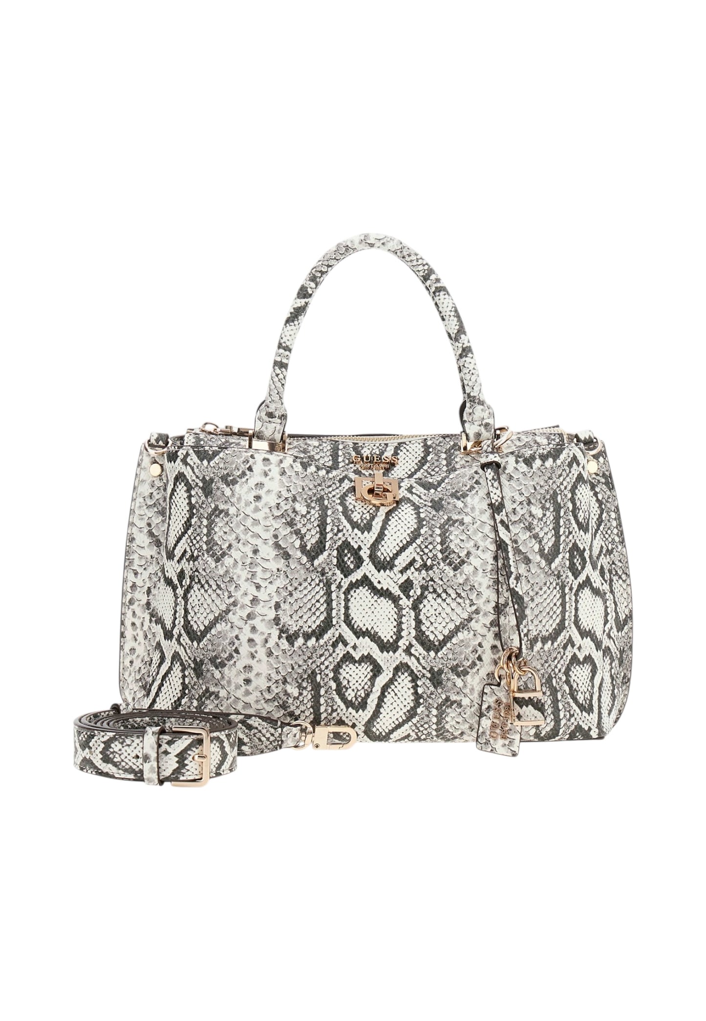 Borsa A Mano Donna Guess Girlfriend Satchel Bianca HWKG9907060