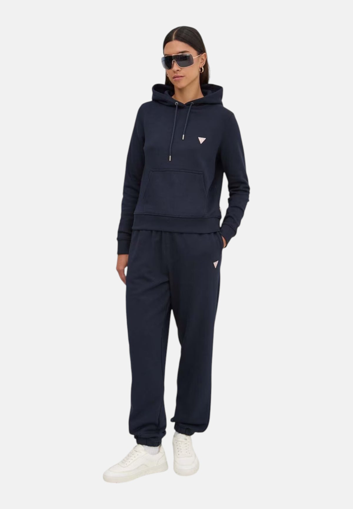 Felpa Con Cappuccio Donna Guess  Gj Hood Reg Mini Triangle W4YQ04KC811