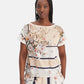 T-Shirt Manica Corta Donna Liu Jo Foulard Blooming  WA6437J6308