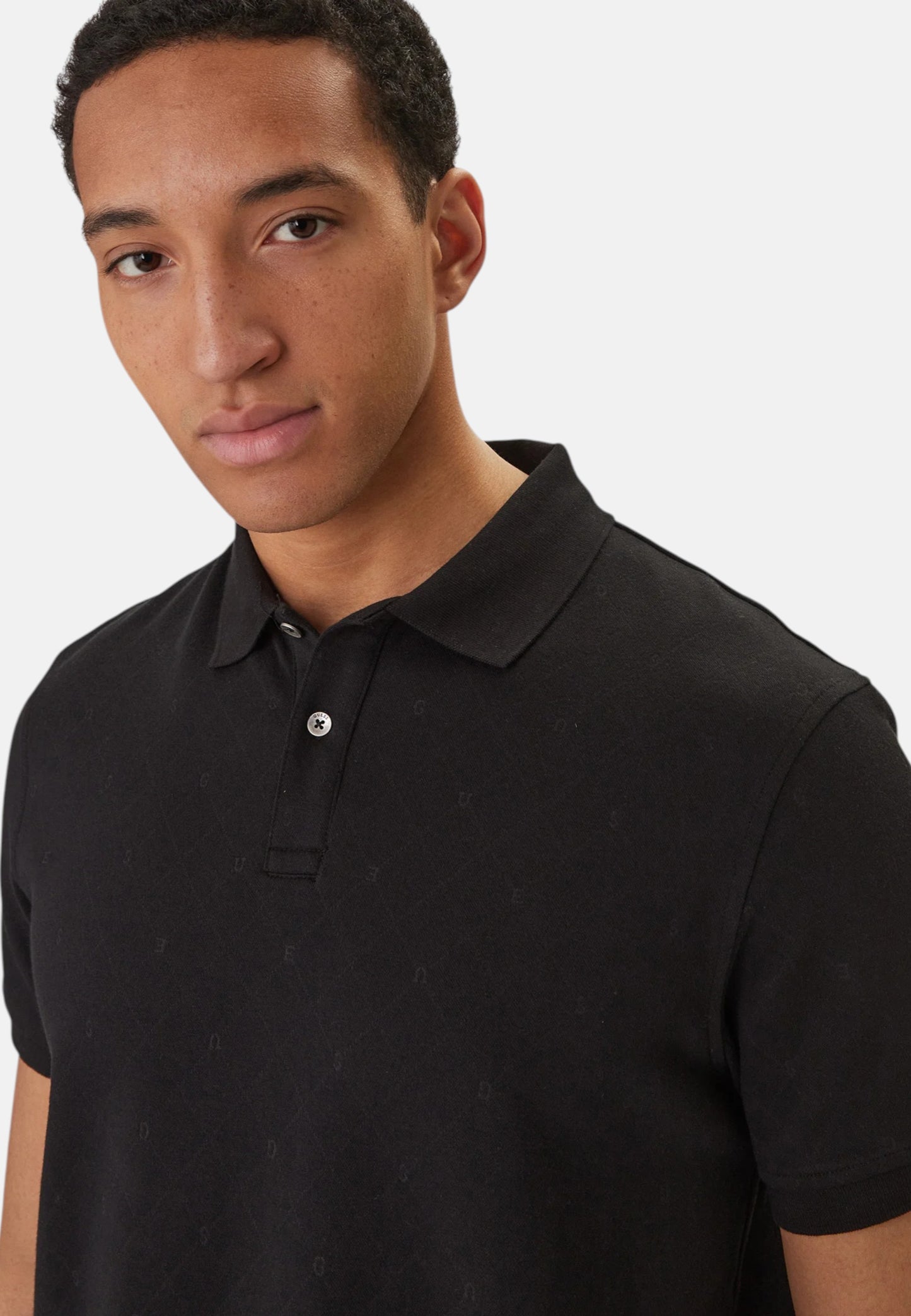 Polo Manica Corta Uomo Guess  Jacquard Allover Polo M6RP05KD181