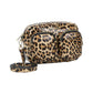 Borsa A Tracolla Donna Braccialini In Pelle Stampa Leopard Con Doppio Tascino Frontale Dolly B19100PP
