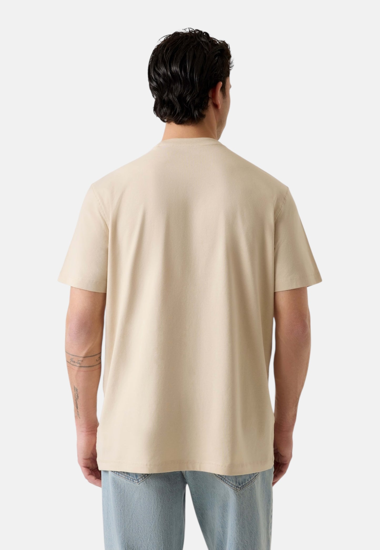 T-Shirt Manica Corta Uomo Guess  uess Logo Contrast Stit M6GI16K3032