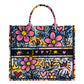 Borsa A Mano Donna Braccialini Tote, Doppio con tracolla removibile e regolabile, Con pochette interna removibile, Stampa graffiti ispirata alla street art, Dimensioni: 41.5 x 18 x 34 Cm Queen B19280TY