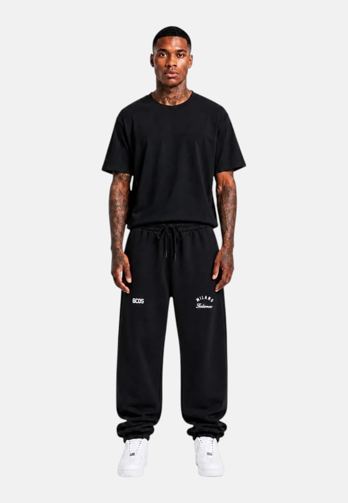 Pantaloni Tuta Uomo Gcds Puro cotone, fascia logo sul retro, vita elasticizzata, coulisse regolabile, tasche laterali, fondo elasticizzato Band Logo Back Sweatpants Z0MLQI212F245