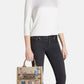 Borsa A Mano Donna Braccialini Tote Medium In Tessuto Con Ricami Esclusivi Queen B18920TY