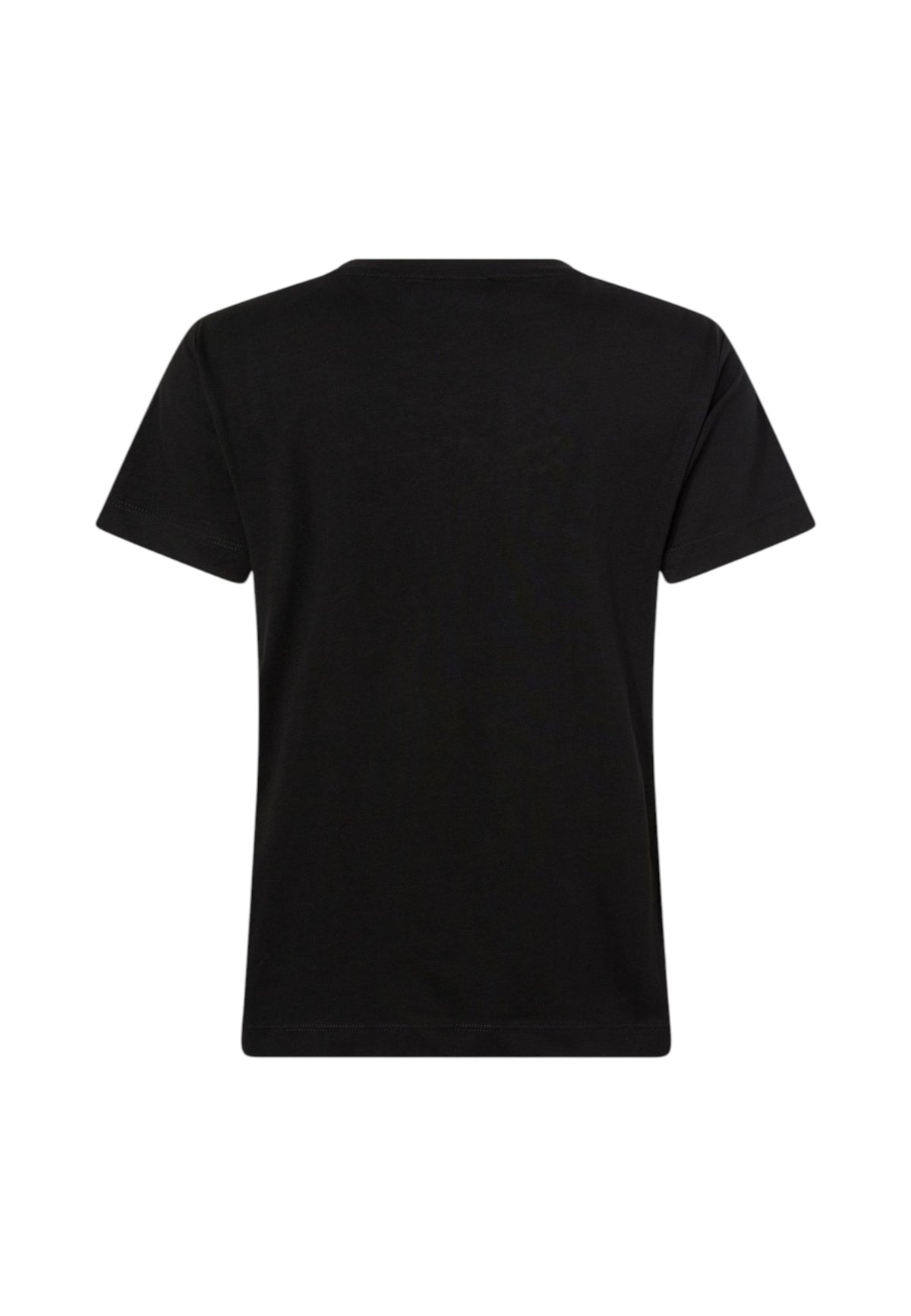 T-Shirt Manica Corta Donna Pinko Girocollo, maniche corte, taglio classico, jersey di cotone, logo Love Birds con cristalli sul petto Quentin 100535A3JP
