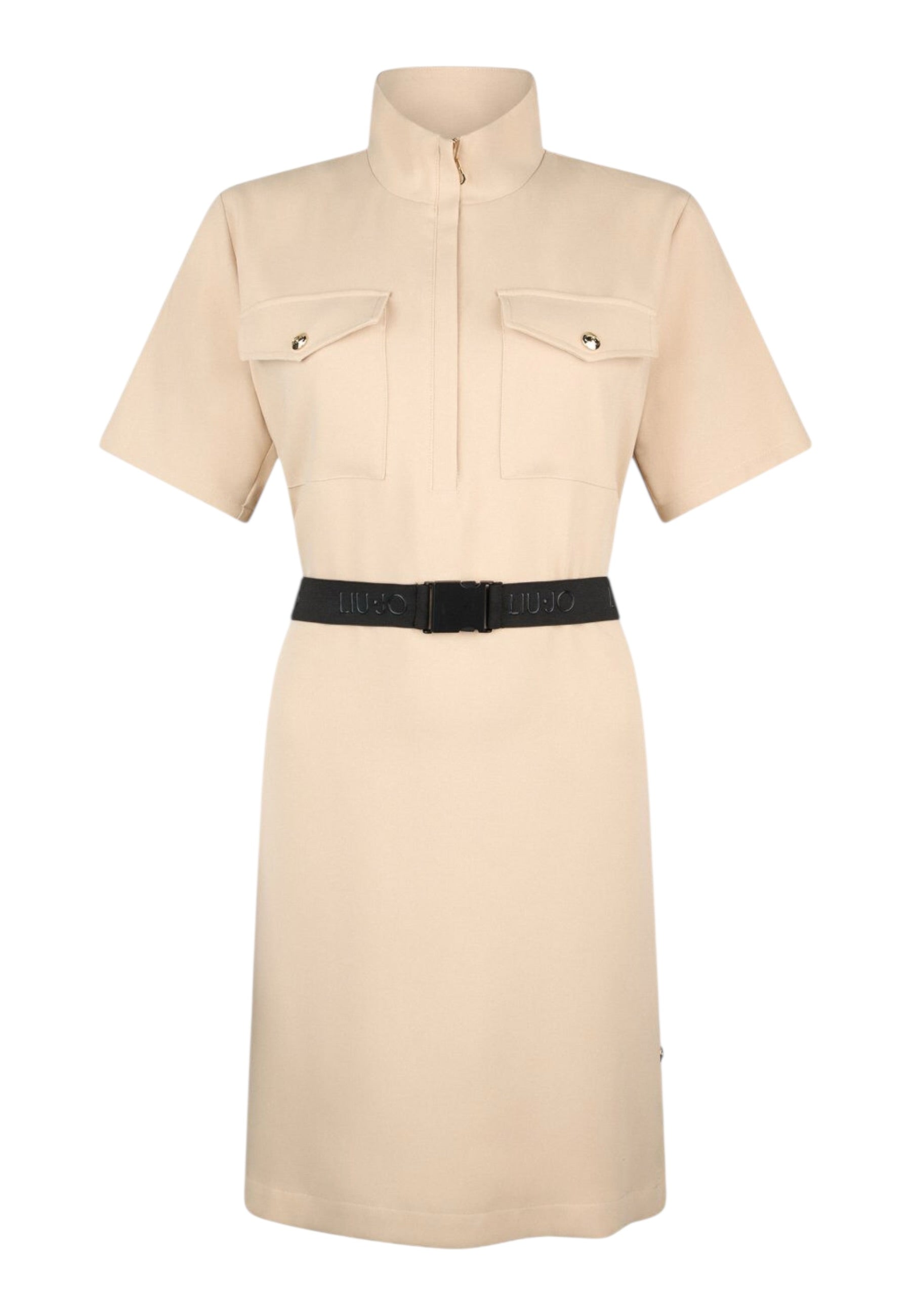 Vestito Corto Donna Liu Jo Tessuto Navetta Tinta Unita Eco Line TA6020TS923