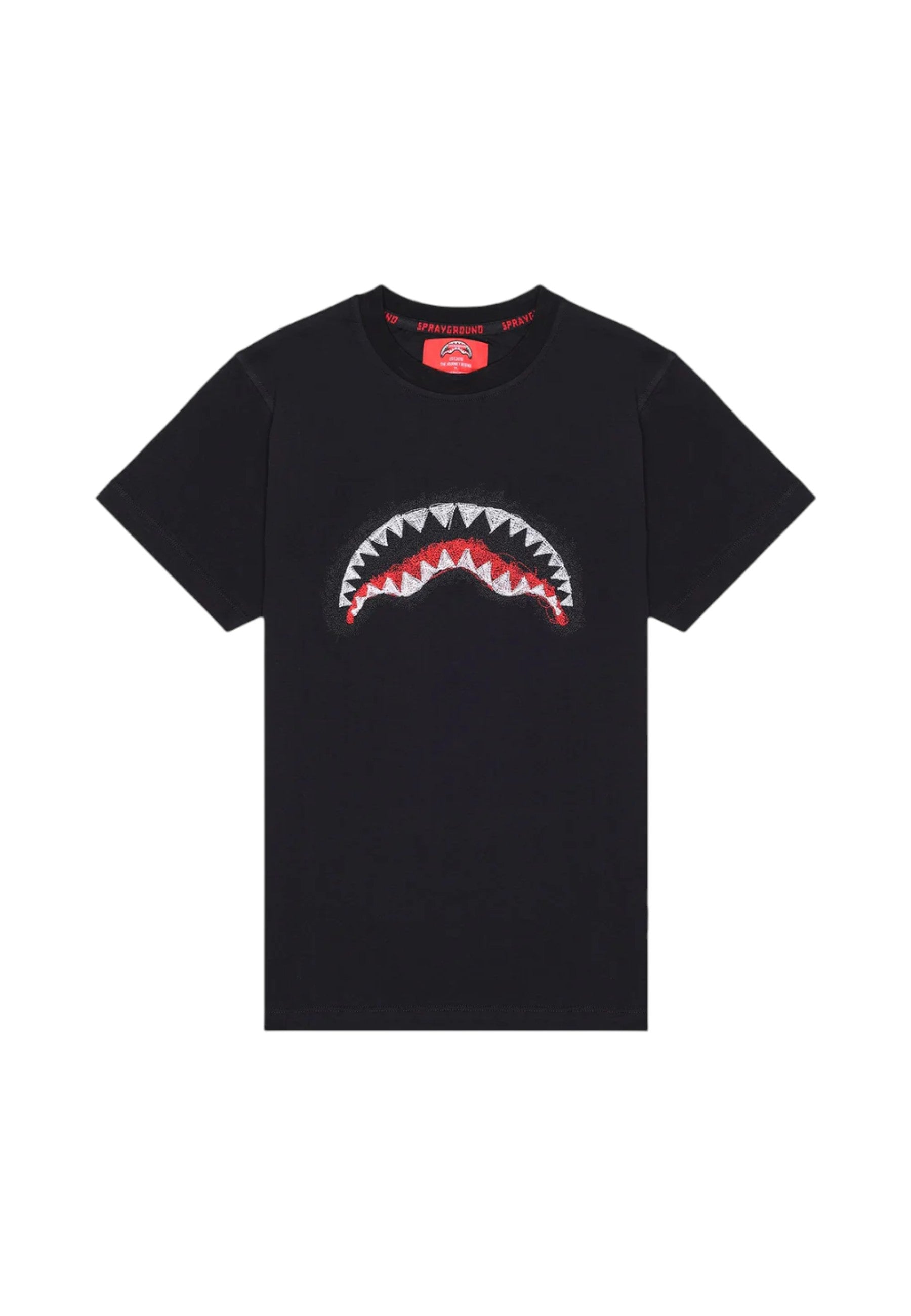 T-Shirt Manica Corta Uomo Sprayground  Scribble Embroidery Shark Reg SP862