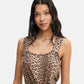 Vestito  Donna Liu Jo Tessuto Navetta Stampa All Over Animalier Eco Line VA6049TS123